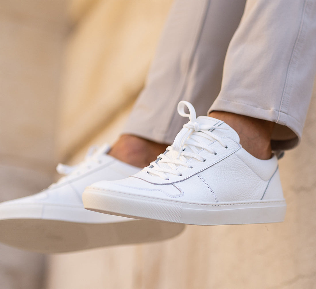 PREMIUM LEATHER SNEAKERS Blanc 