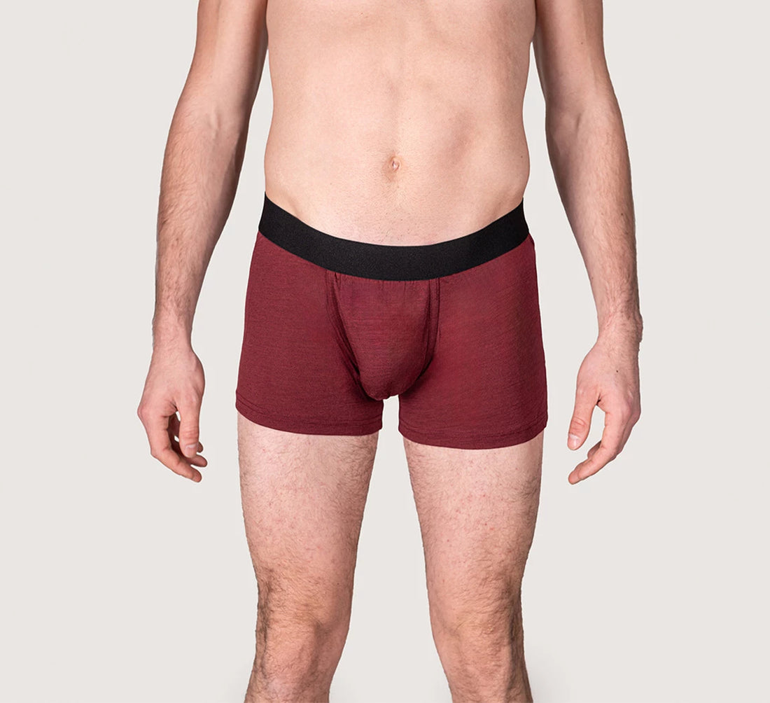 PREMIUM MERINO BOXER Bordeaux 