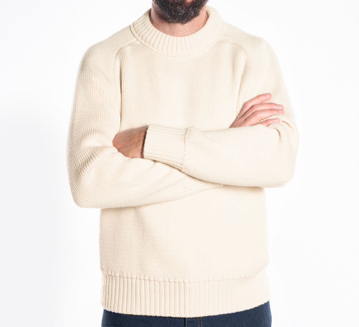 PREMIUM MERINO PULLOVER Ivoire 
