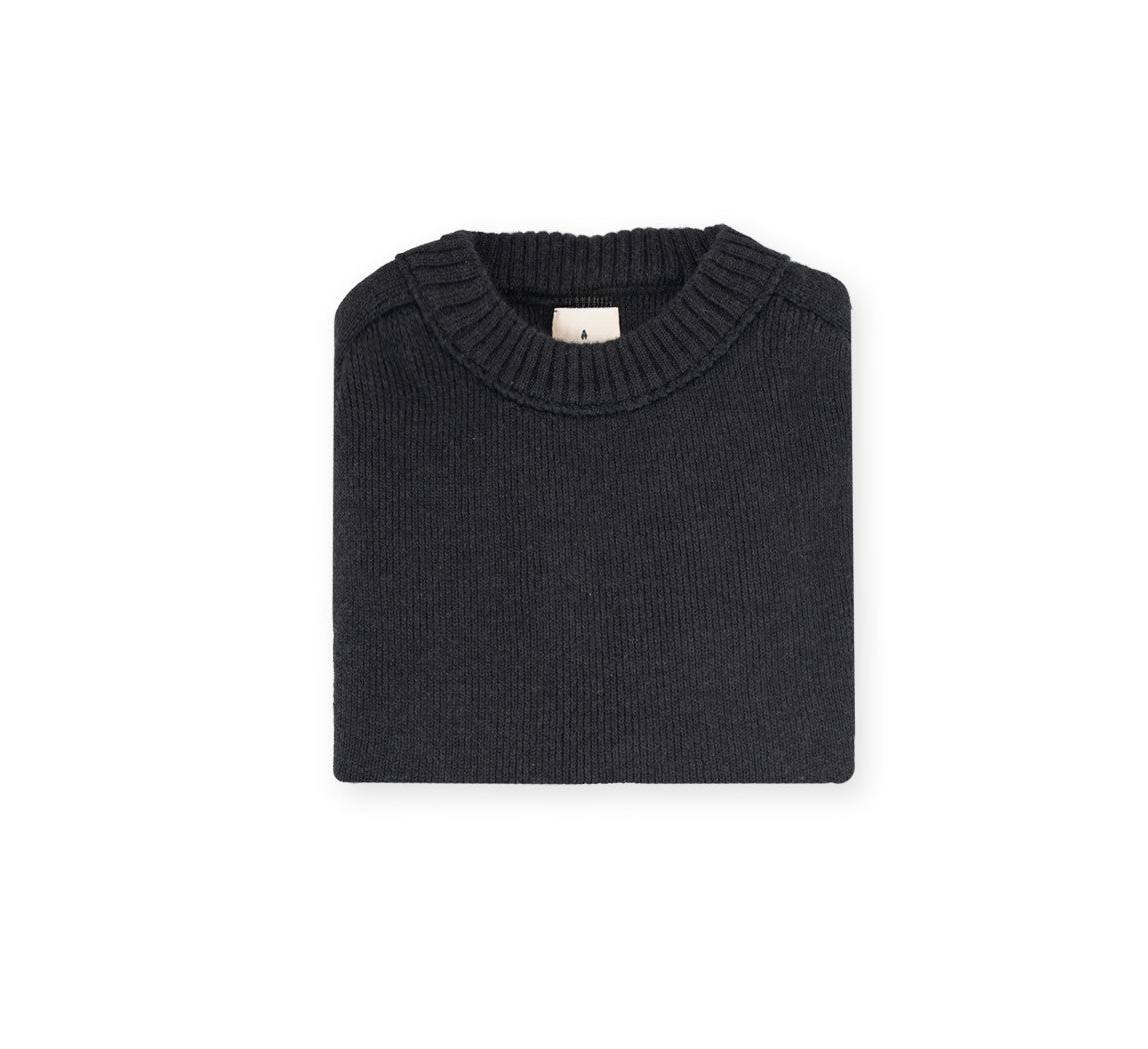 PREMIUM MERINO PULLOVER Gris Anthracite 