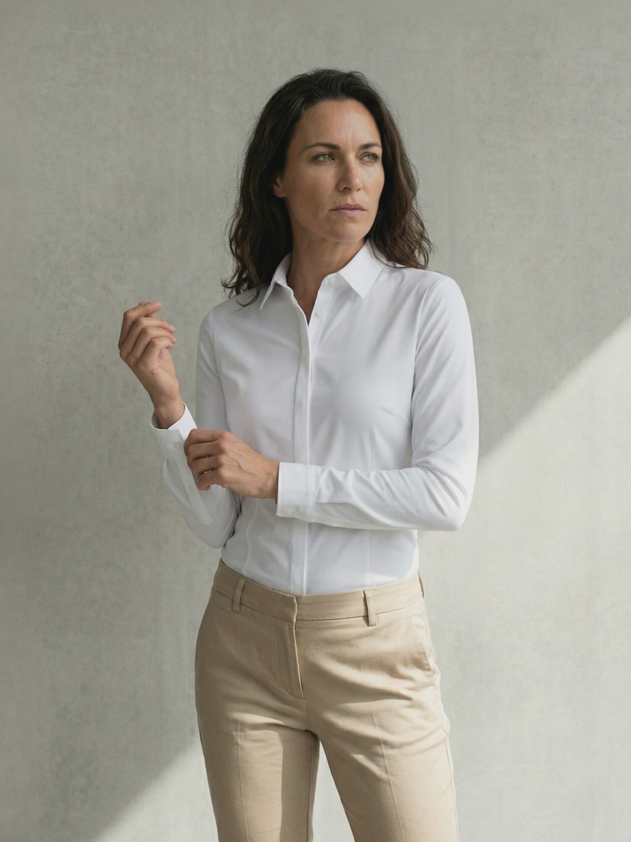 WOMAN STRETCH SHIRT Blanc 