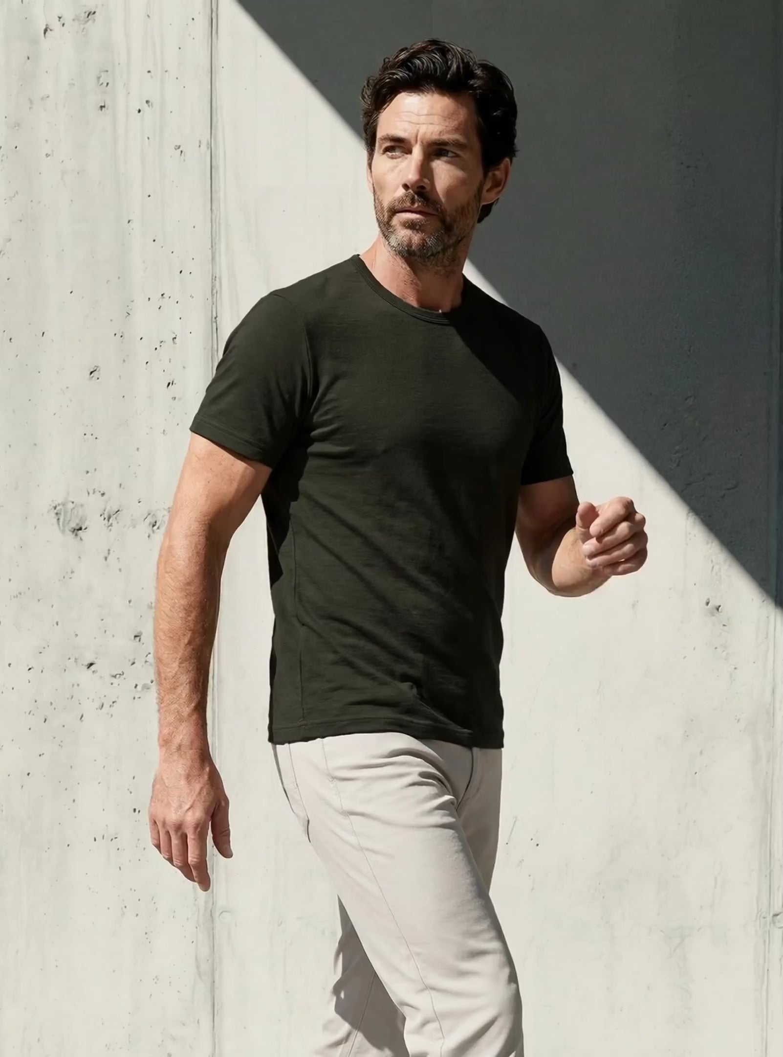 PURE MERINO T-SHIRT Kaki 