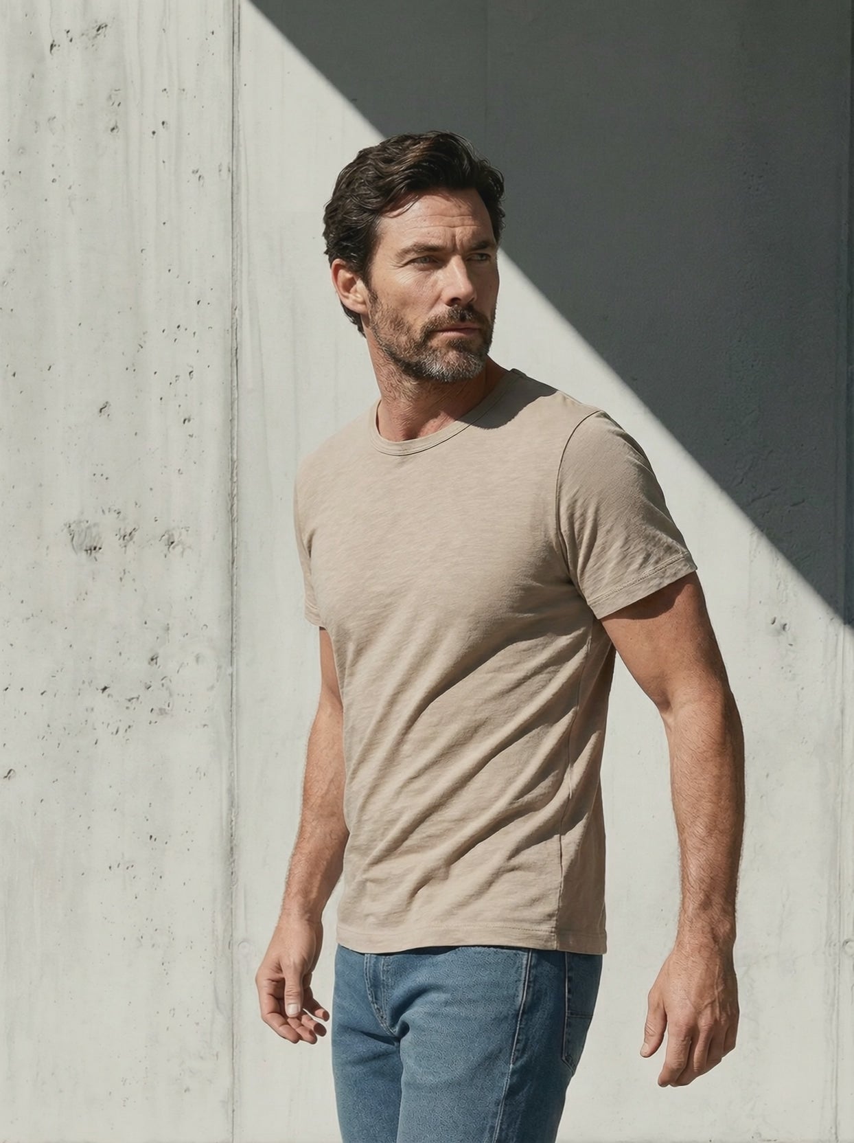 PURE MERINO T-SHIRT Sable #en:color_sand,fr:couleur_sable
