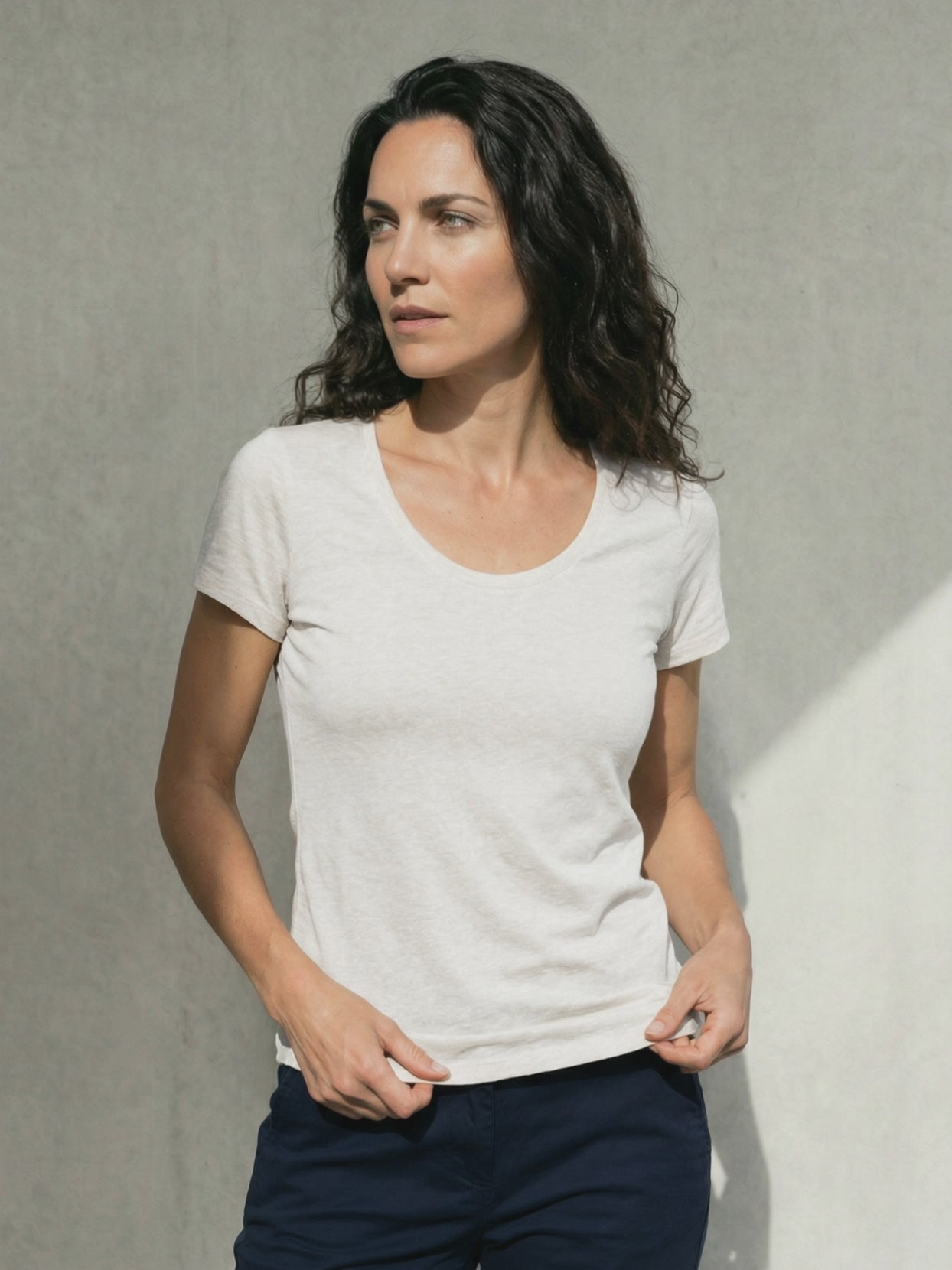 DRY HEMP WOMAN T-SHIRT Blanc #en:color_white,fr:couleur_blanc