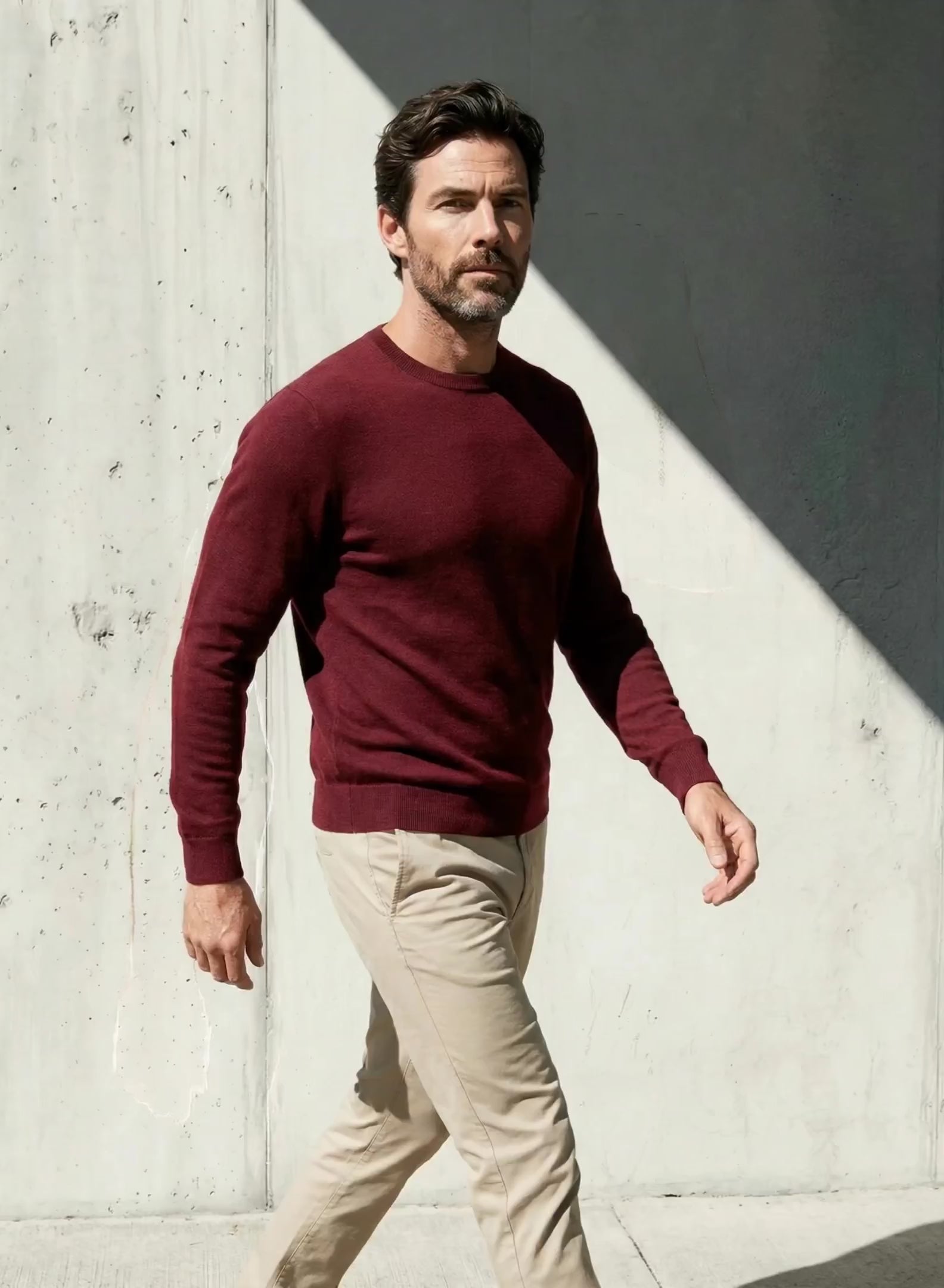 ULTRA MERINO PULLOVER Bordeaux #en:color_burgundy,fr:couleur_bordeaux