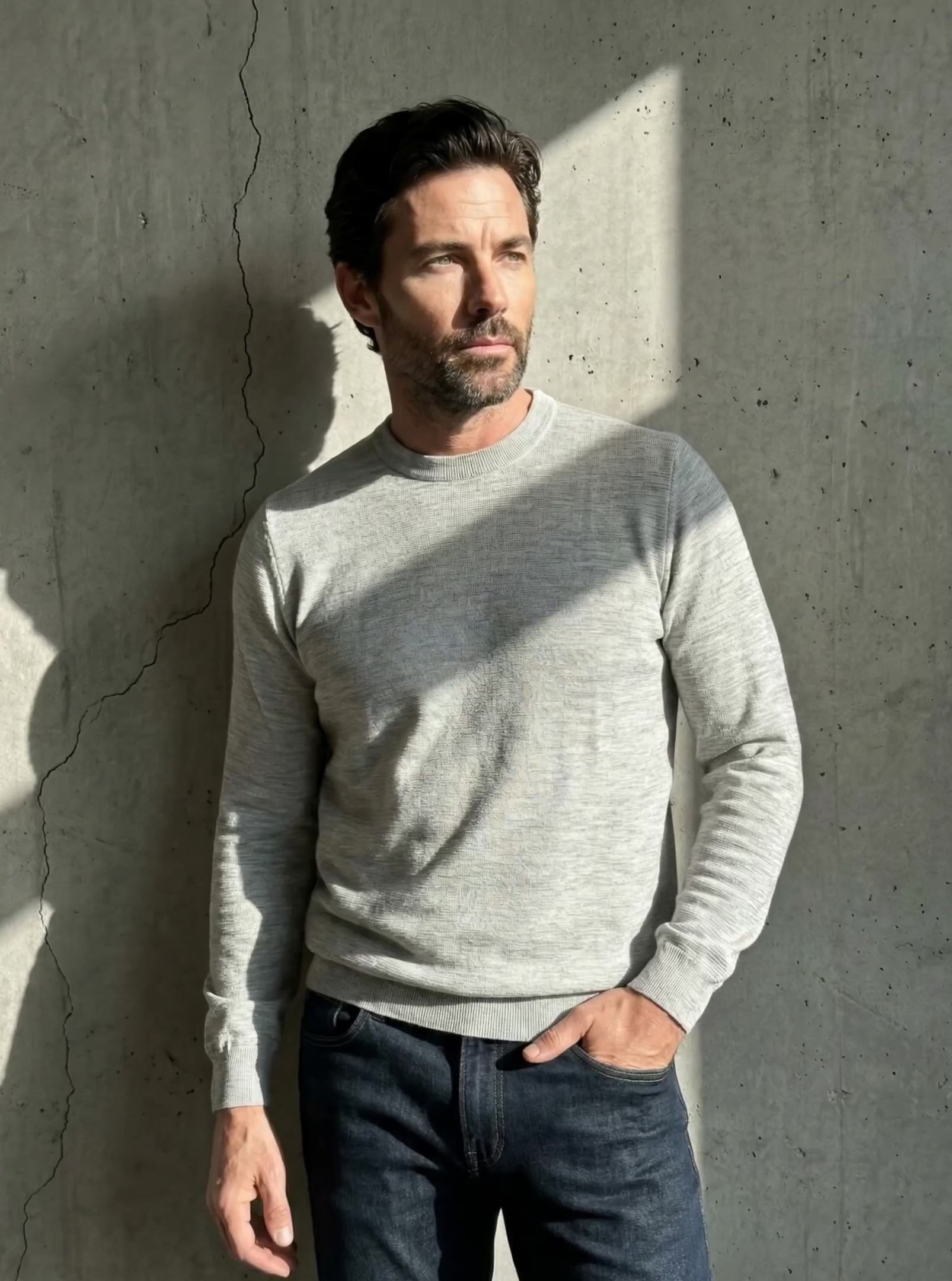 ULTRA MERINO PULLOVER Gris clair #en:color_light-grey,fr:couleur_gris-clair