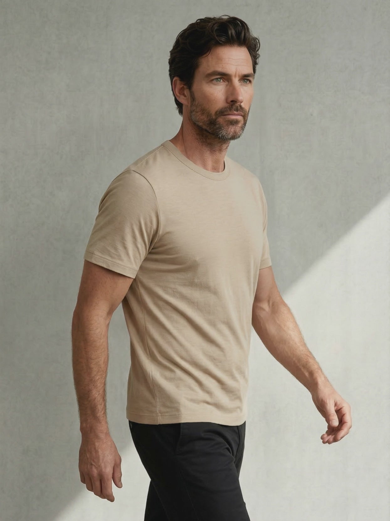 ACTION MERINO T-SHIRT Sable #en:color_sand,fr:couleur_sable