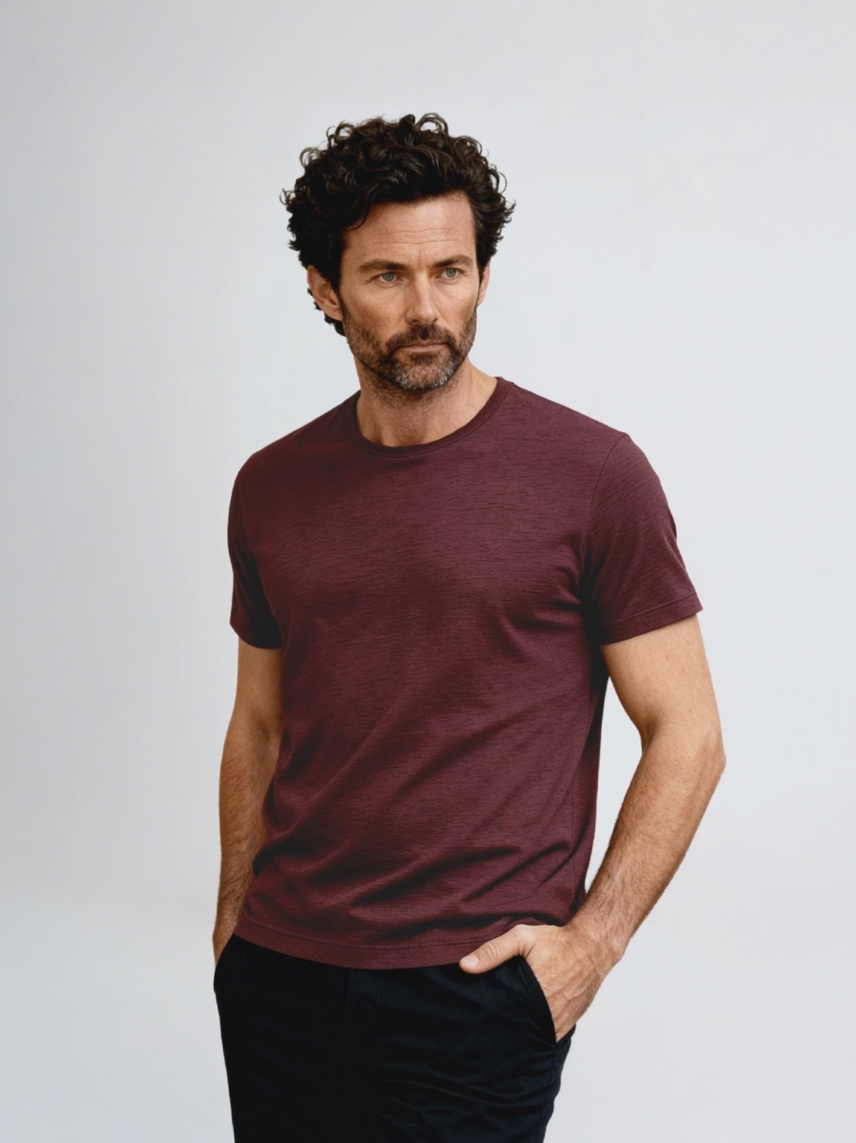 PERFORMANCE MERINO T-SHIRT Bordeaux 