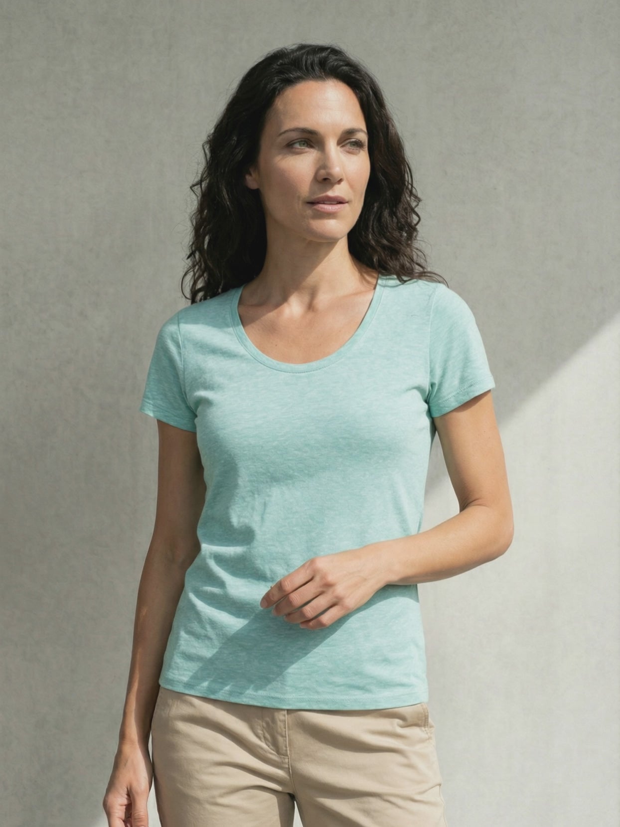 DRY HEMP WOMAN T-SHIRT Menthe #en:color_mint,fr:couleur_menthe