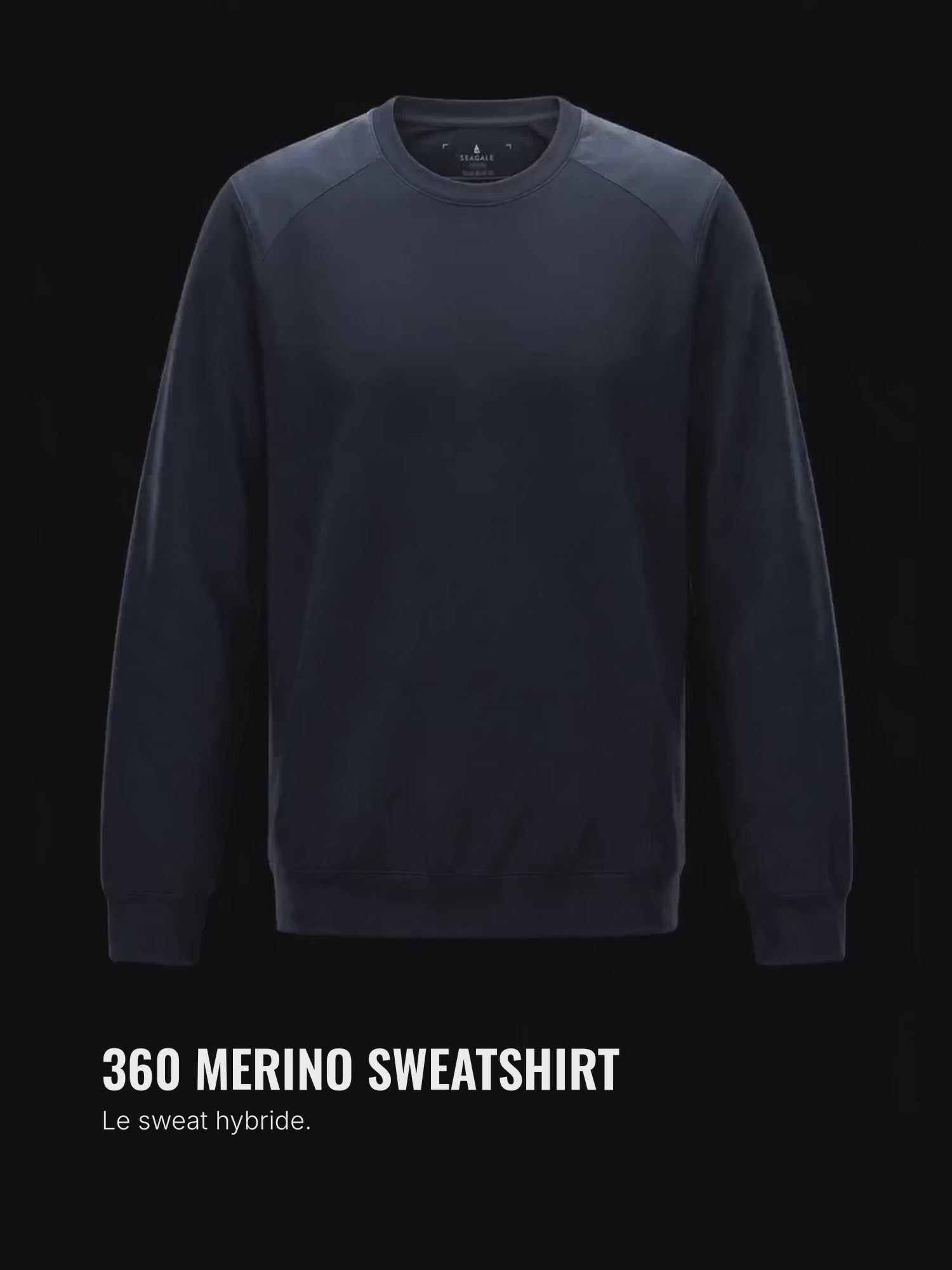 360 MERINO SWEATSHIRT Bleu chic  #fr:couleur_bleu-chic