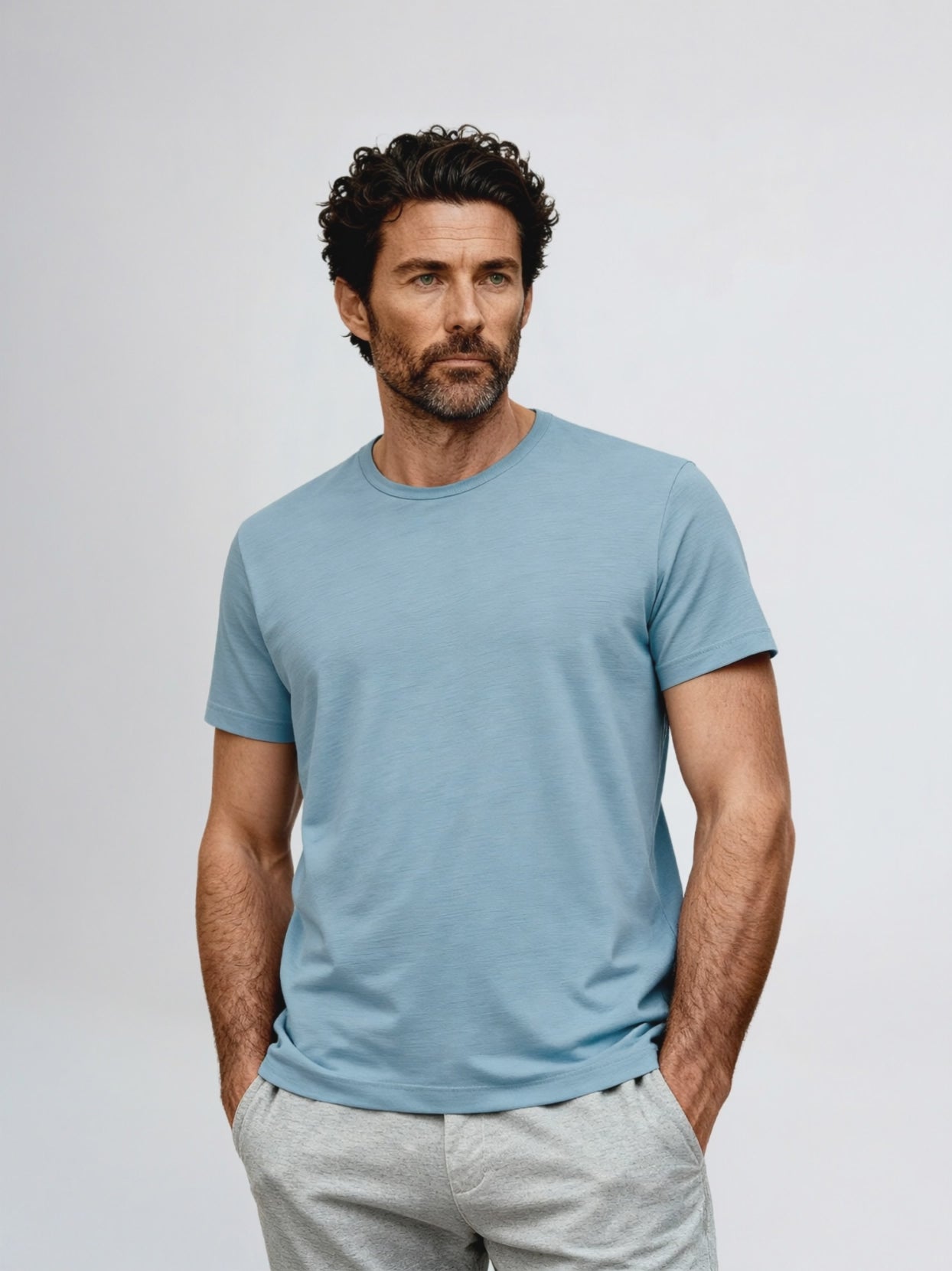 PERFORMANCE MERINO T-SHIRT Bleu ciel 