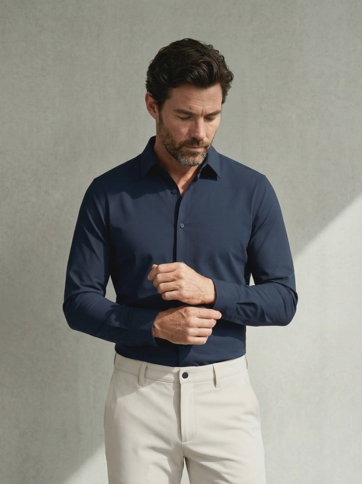 ACTIVE STRETCH SHIRT Bleu chic #en:color_chic-blue,fr:couleur_bleu-chic