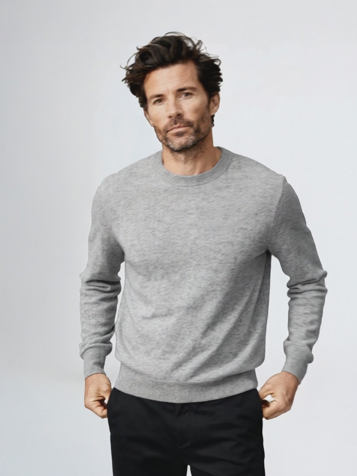 ULTRA MERINO PULLOVER Gris clair #en:color_light-grey,fr:couleur_gris-clair