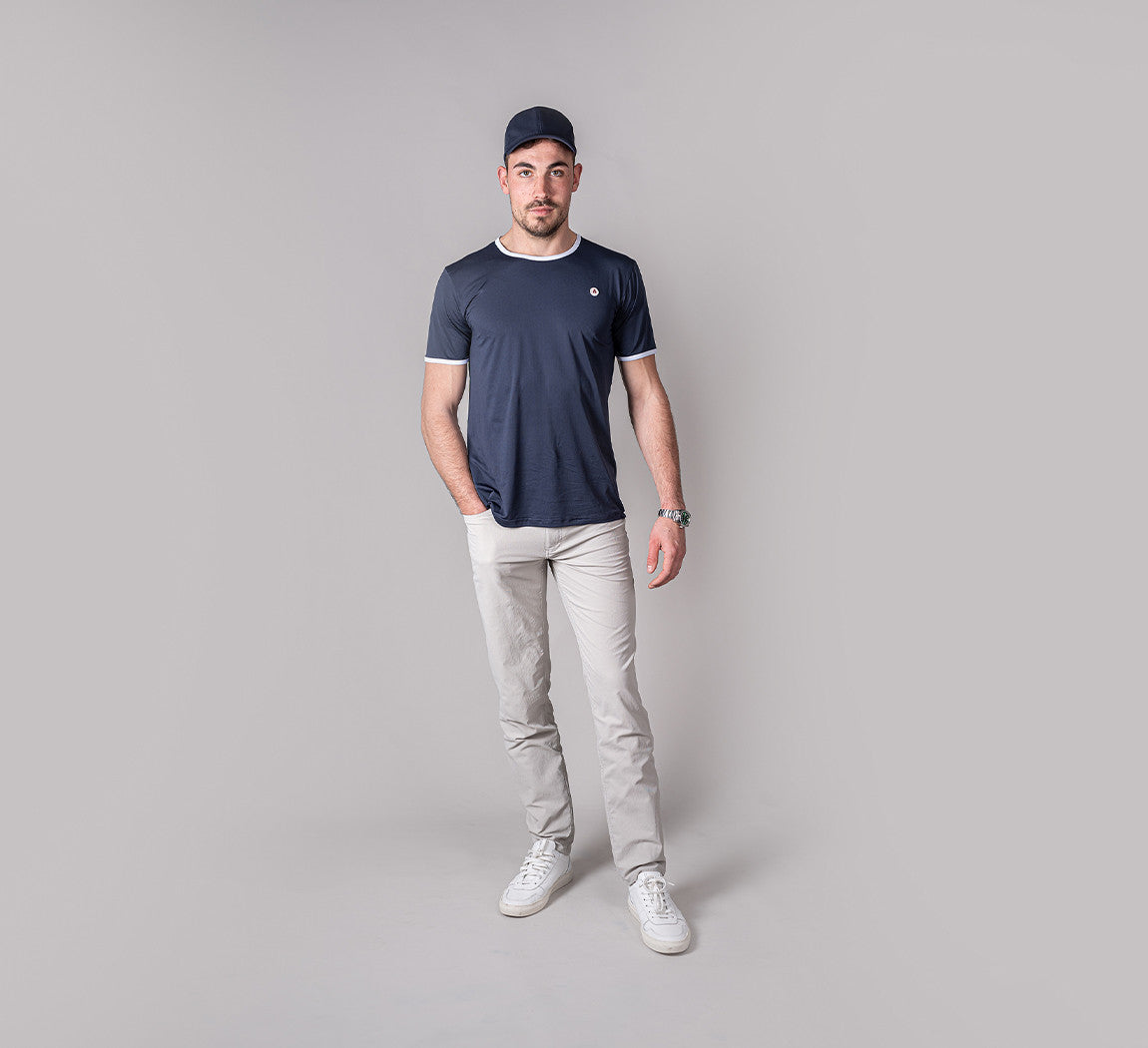 RETRO SPORT T-SHIRT Bleu Chic 