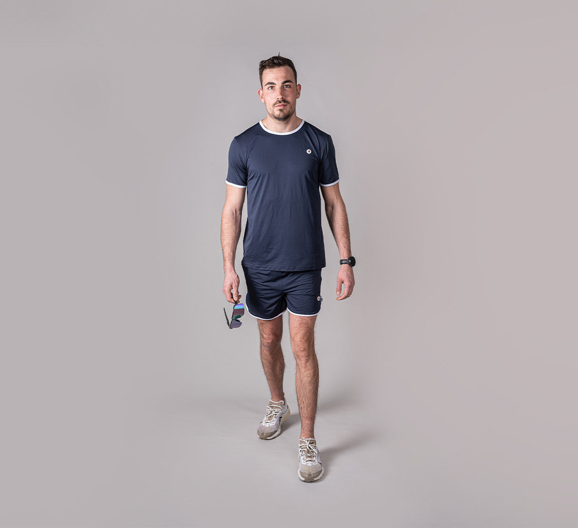 RETRO SPORT T-SHIRT Bleu Chic 