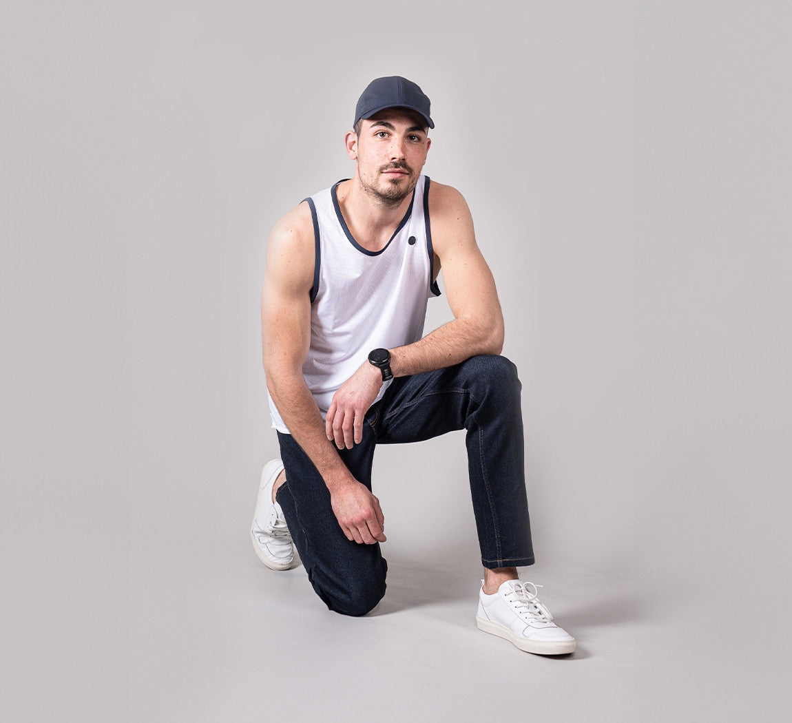 RETRO SPORT TANK Blanc 