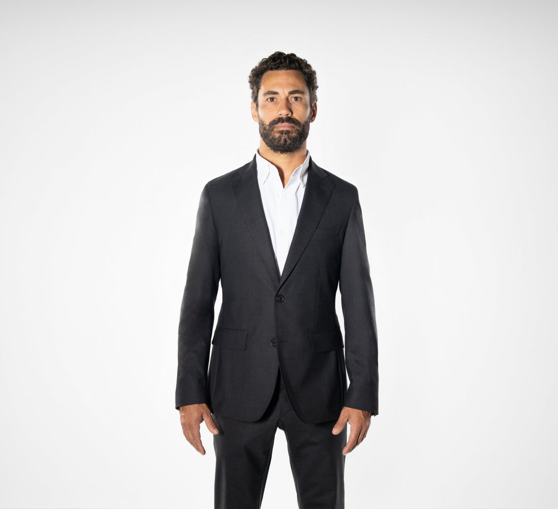 SMART MERINO BLAZER Gris Anthracite 