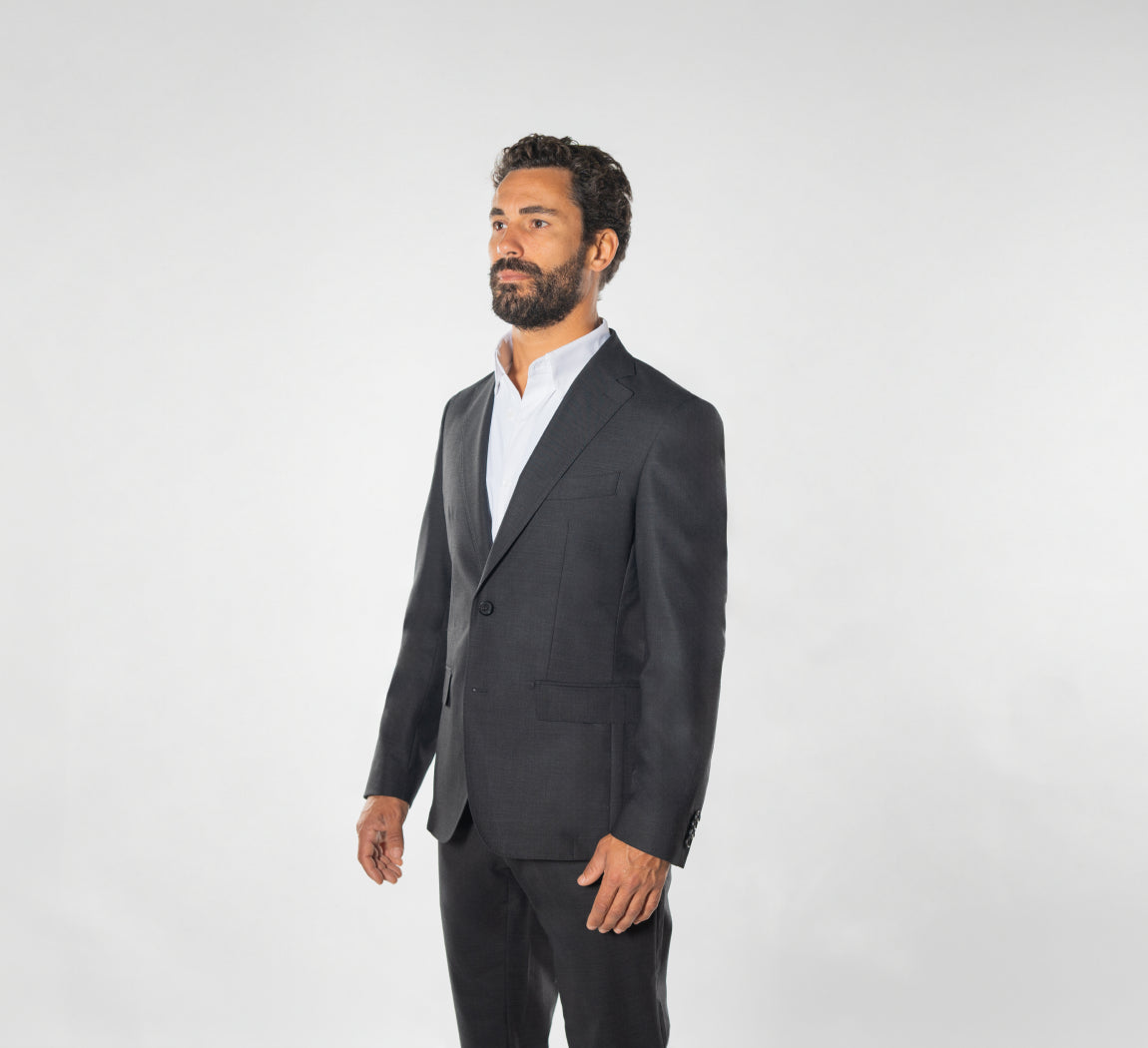 SMART MERINO BLAZER Gris Anthracite 