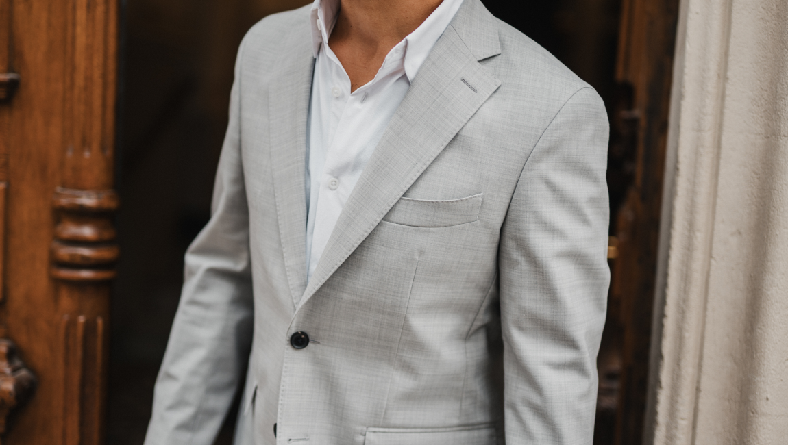 SMART MERINO BLAZER Gris Clair 
