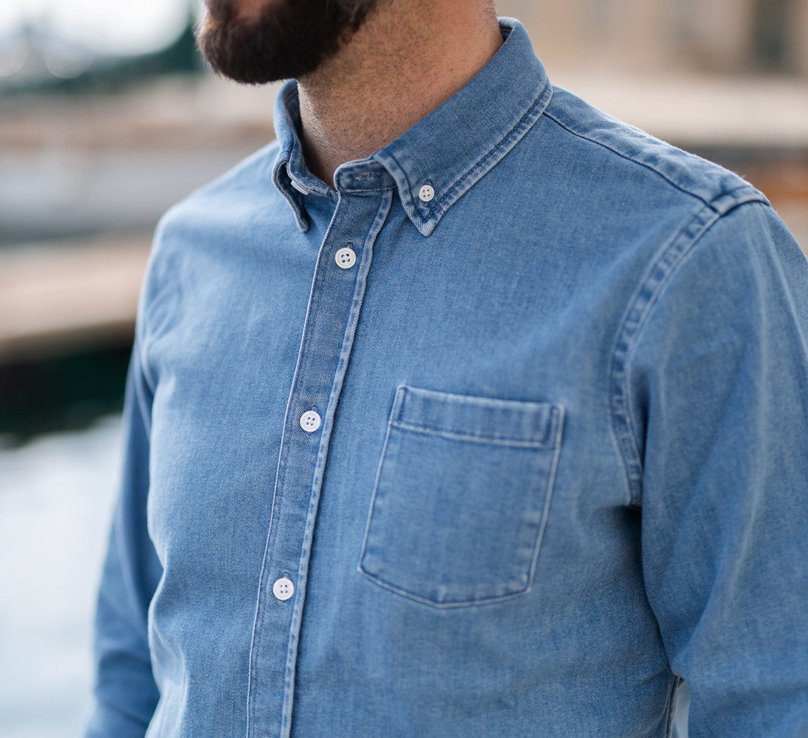 TENCEL DENIM SHIRT Bleach 
