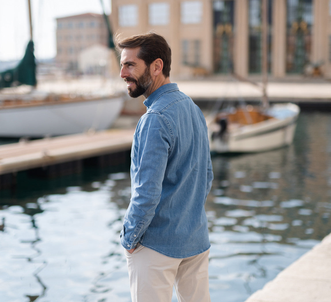 TENCEL DENIM SHIRT Bleach 
