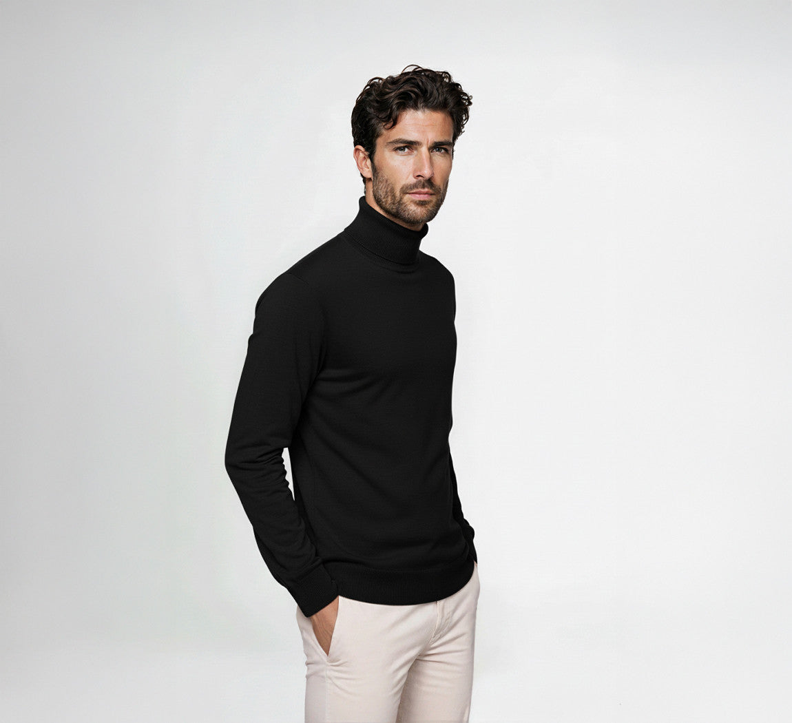 ULTRA MERINO TURTLENECK Noir 
