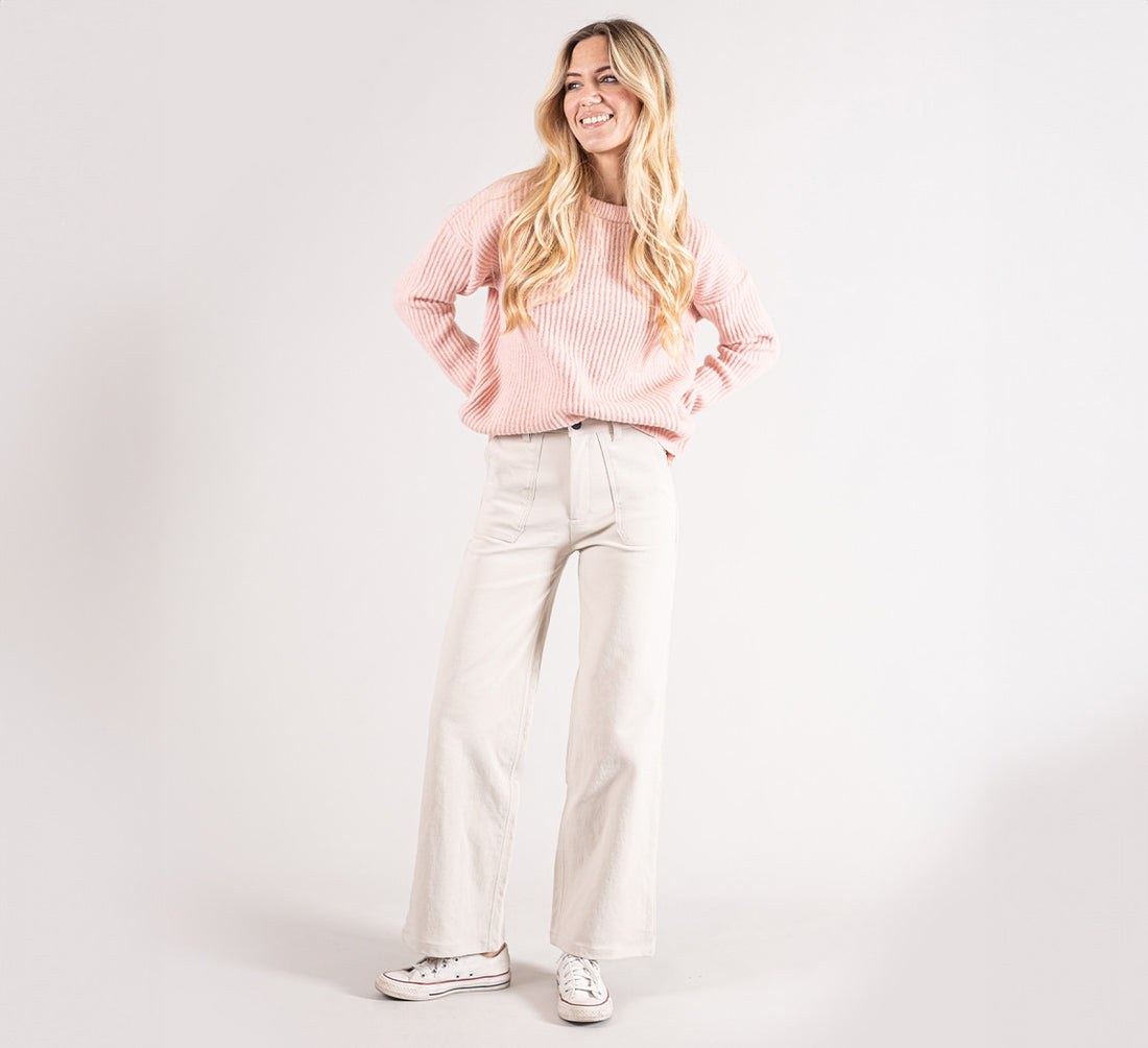 WOMAN CANVAS PANTS Mastic 