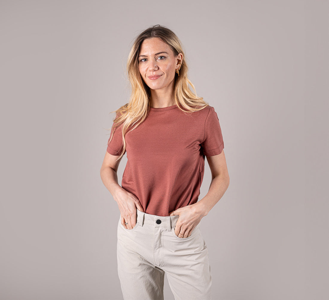 WOMAN EVOLUTION MERINO T-SHIRT Rose 