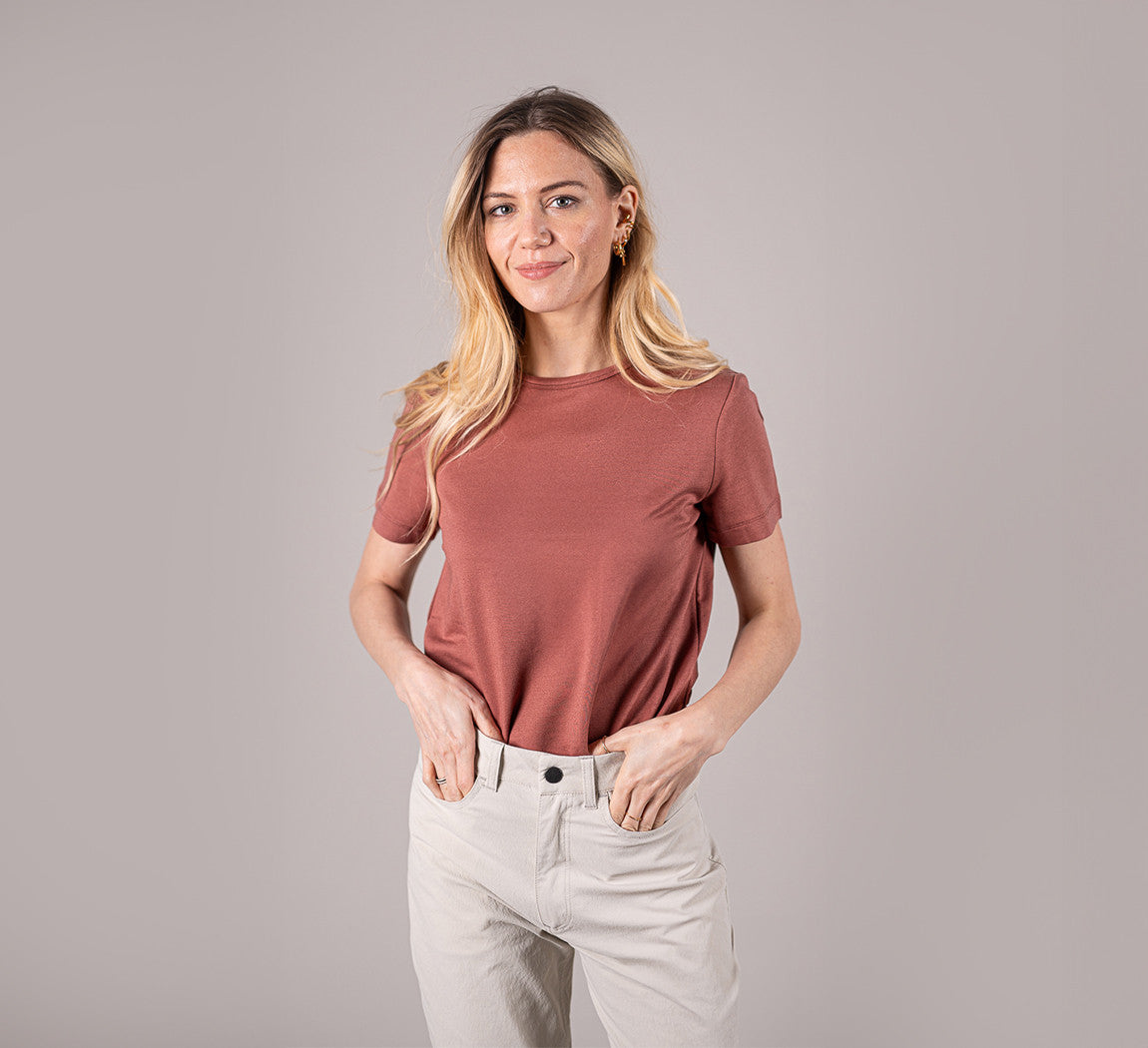 WOMAN EVOLUTION MERINO T-SHIRT Rose 
