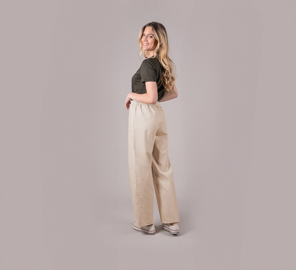 WOMAN HEMP PANTS Sable 