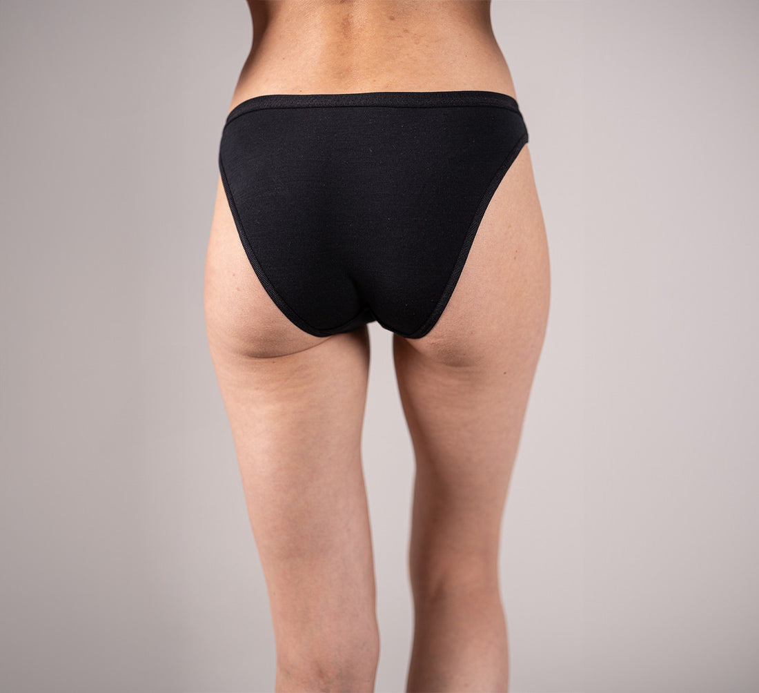 WOMAN MERINO BRIEF Noir 