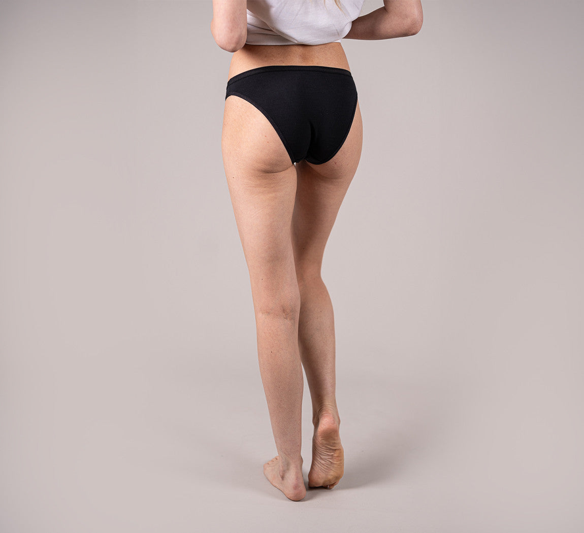 WOMAN MERINO BRIEF Noir 