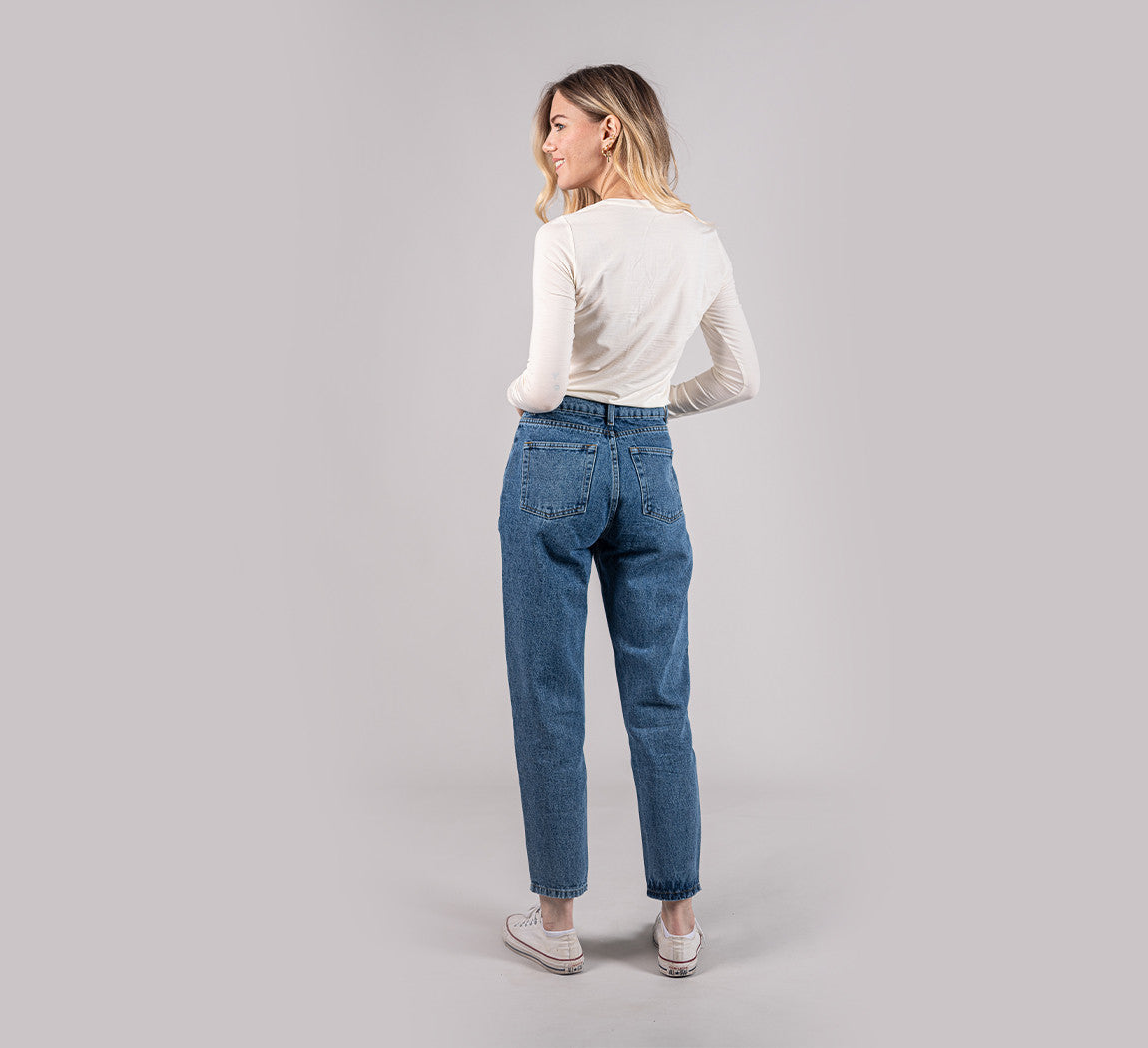 WOMAN MERINO LONG SLEEVES T-SHIRT Ivoire 