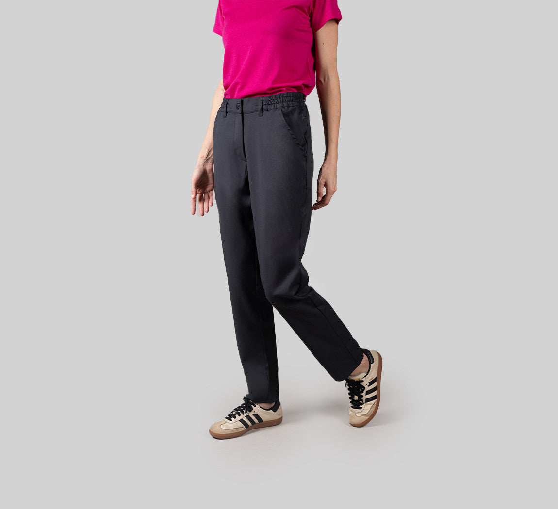 WOMAN MERINO PANTS Gris Anthracite 