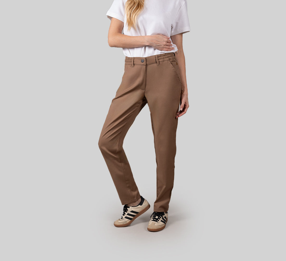 WOMAN MERINO PANTS Beige 