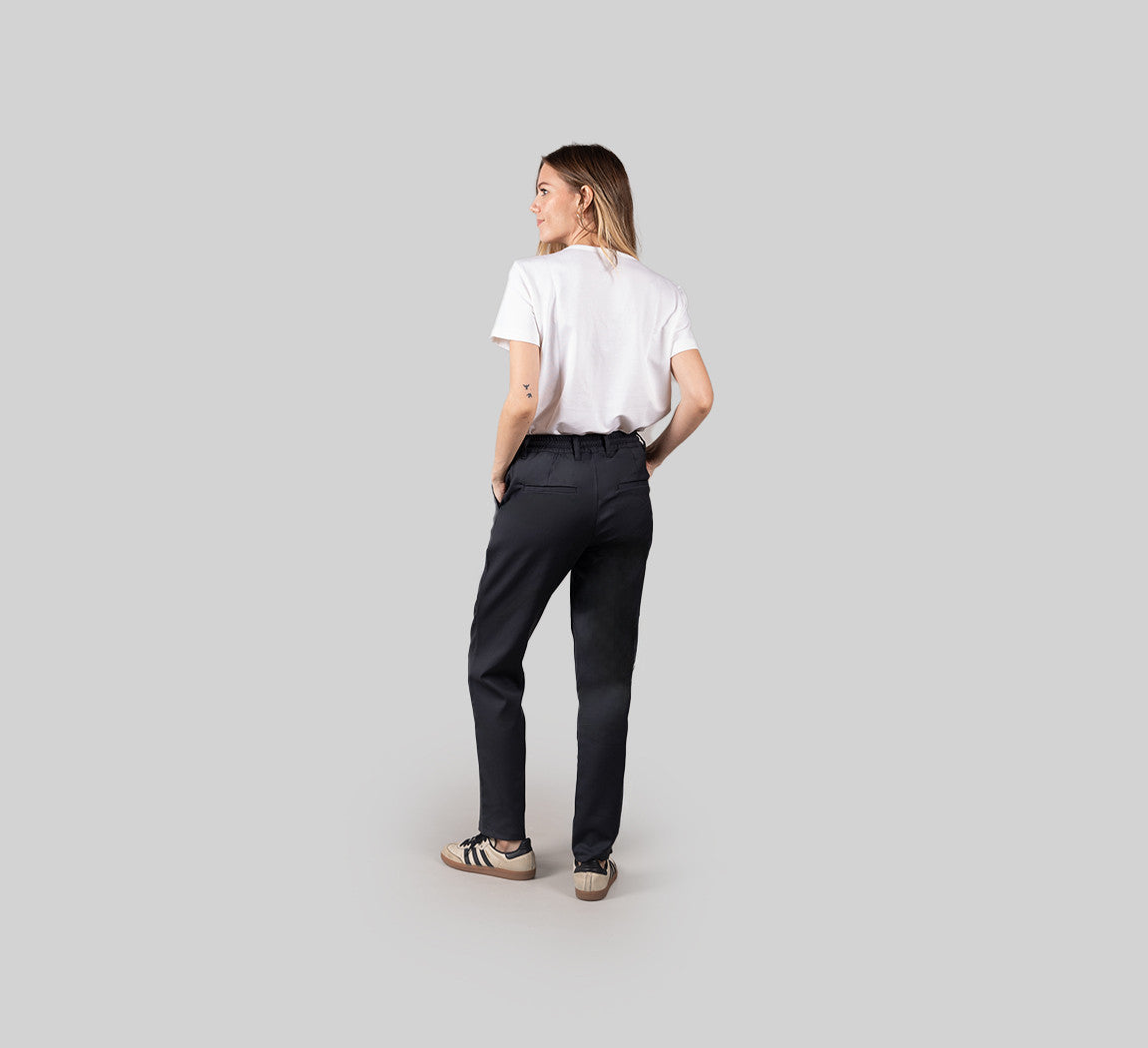 WOMAN MERINO PANTS Gris Anthracite 