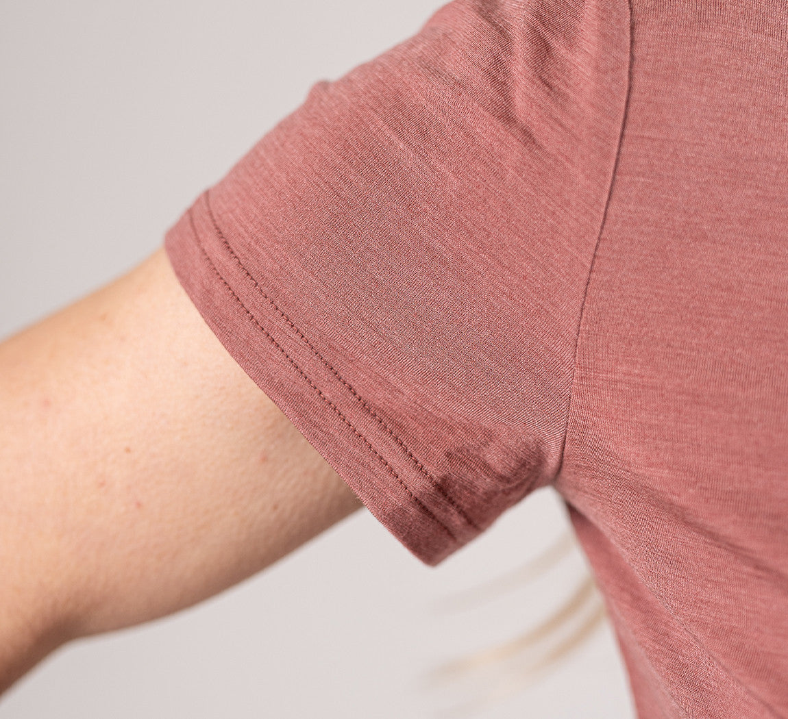 WOMAN MERINO T-SHIRT Rose 