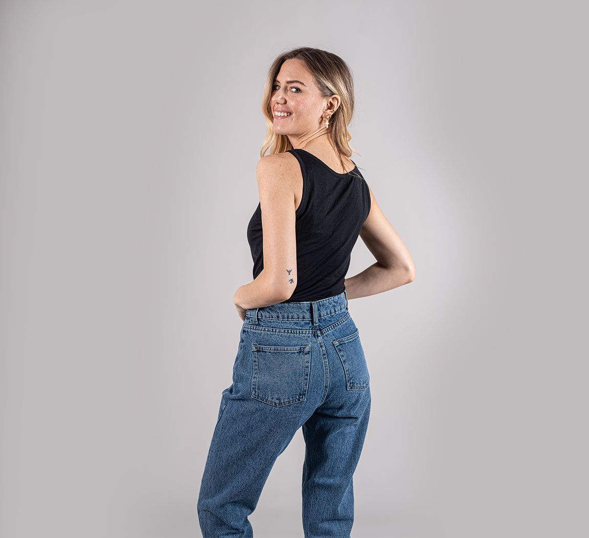 WOMAN MERINO TANK Noir 