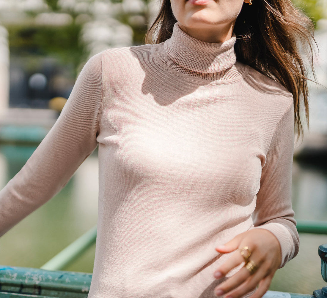 WOMAN MERINO TURTLENECK Sable 