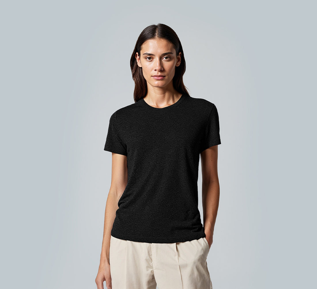 WOMAN PERFORMANCE MERINO T-SHIRT Noir 