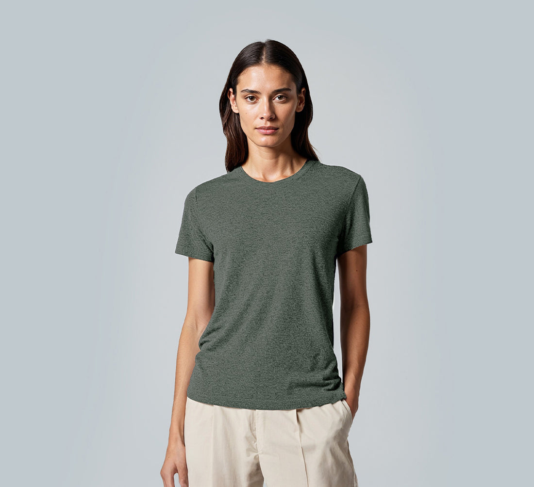 WOMAN PERFORMANCE MERINO T-SHIRT Gris Clair