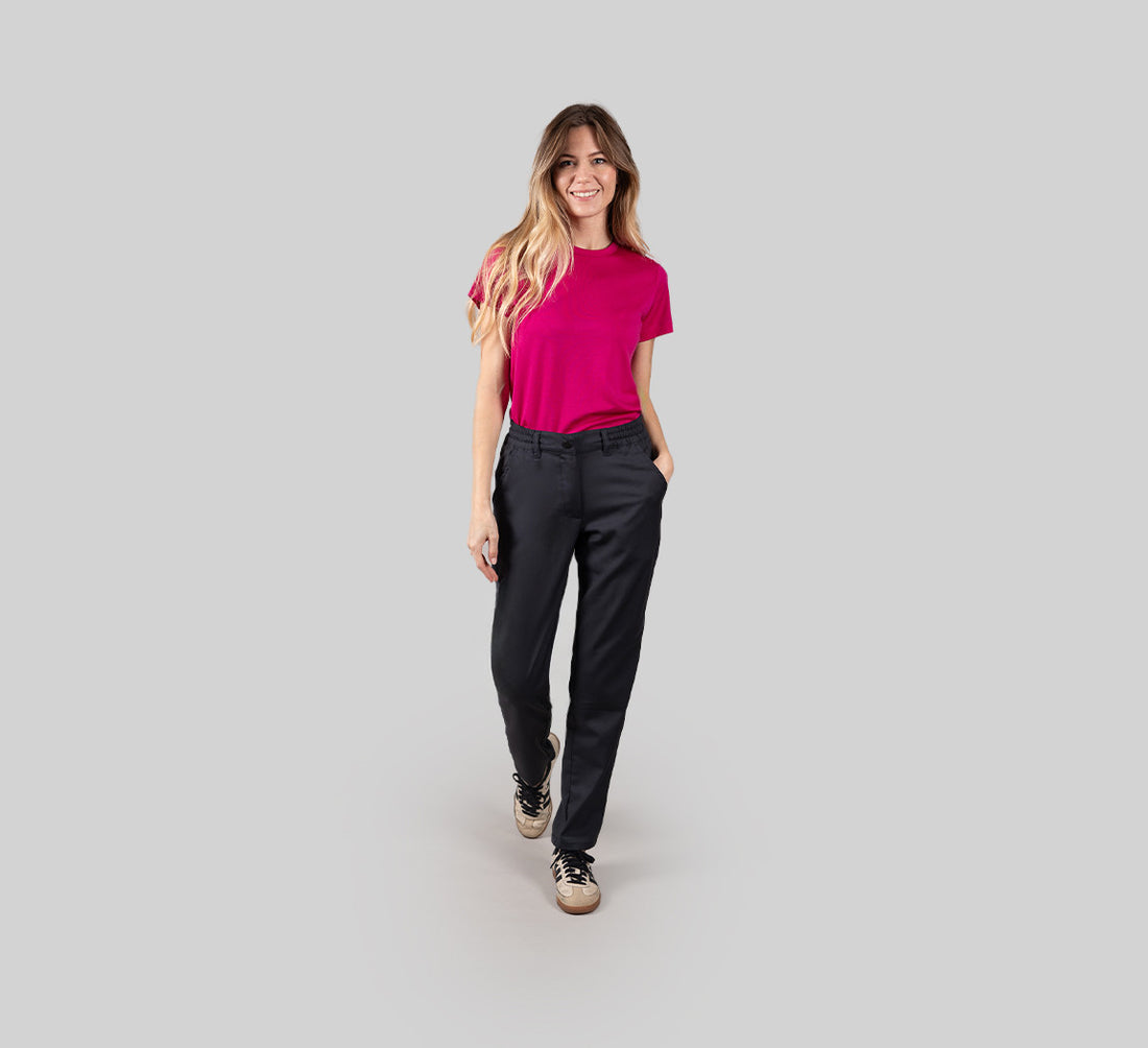 WOMAN PREMIUM MERINO T-SHIRT Fushia 