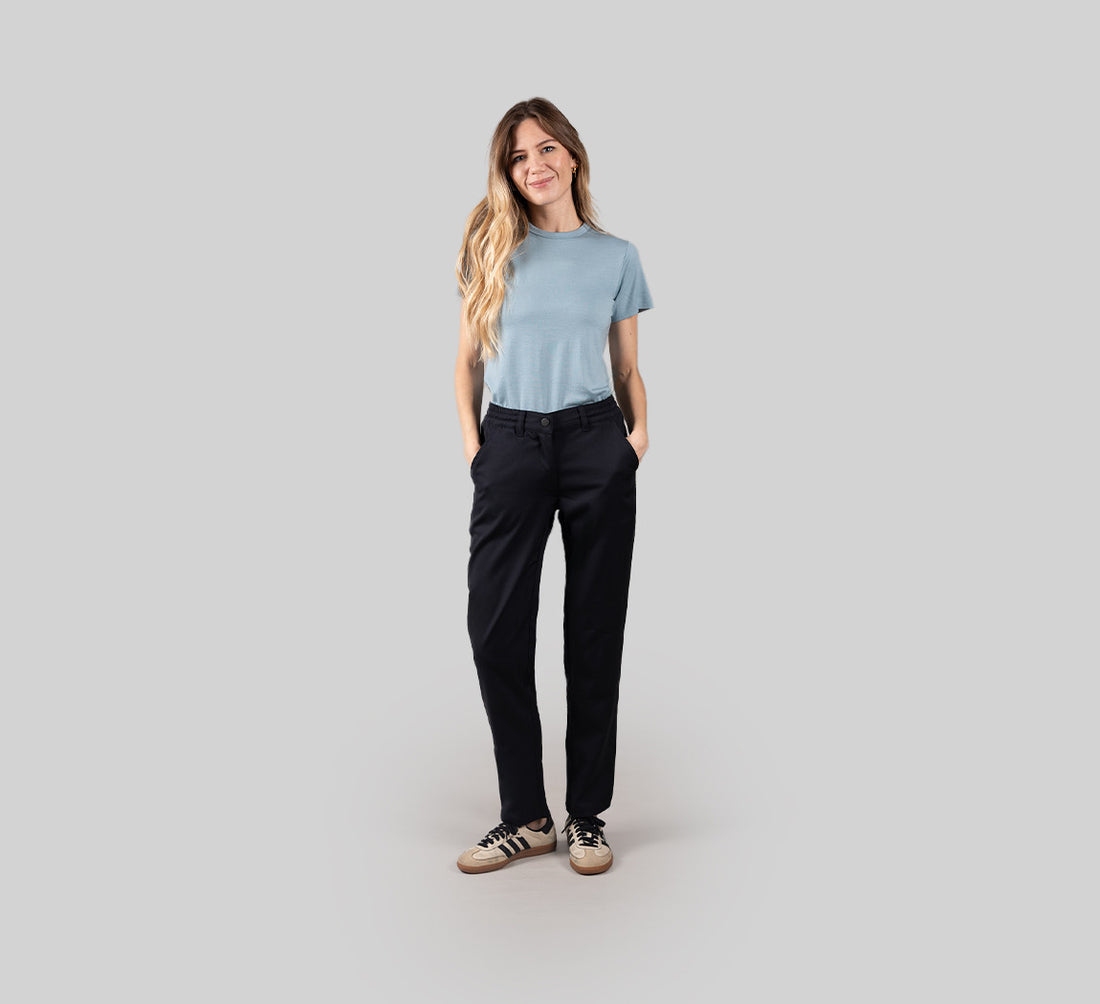 WOMAN PREMIUM MERINO T-SHIRT Bleu Ciel 