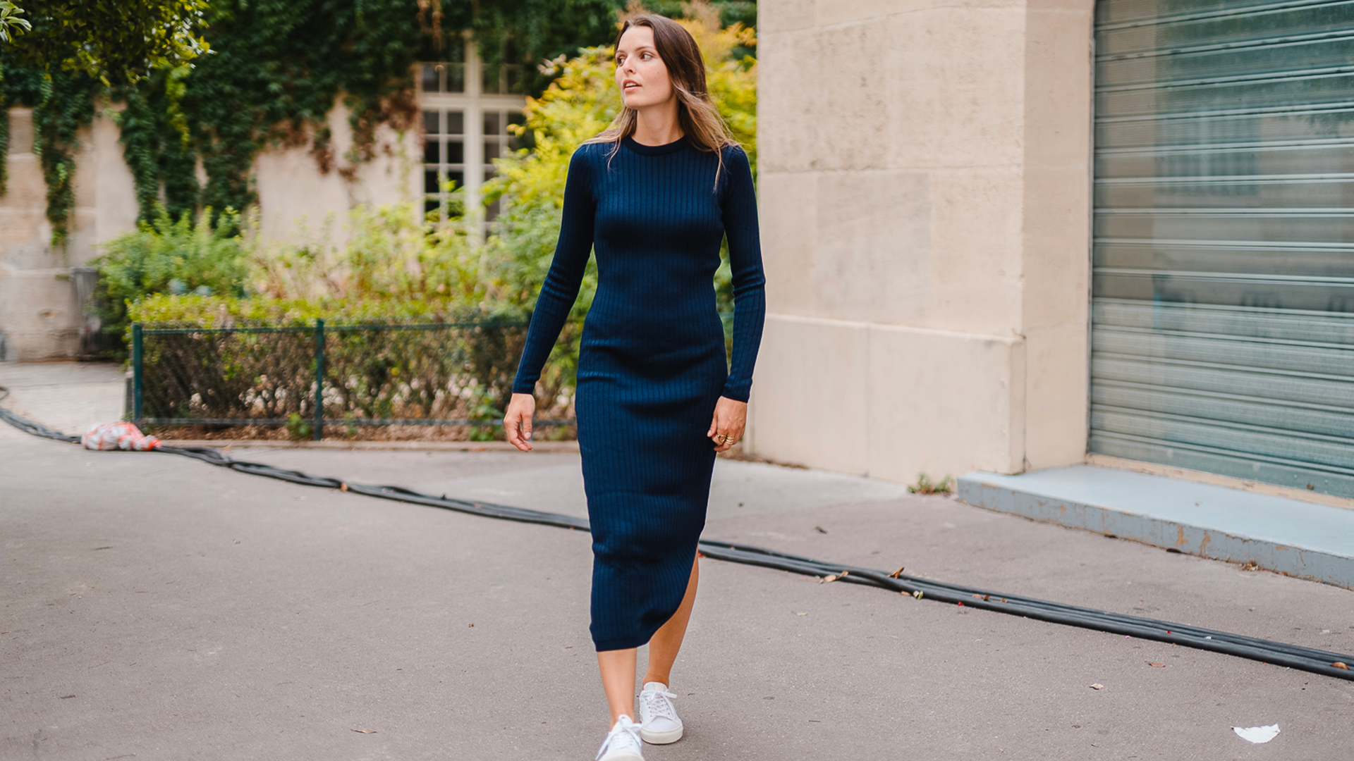 MERINO RIB DRESS
