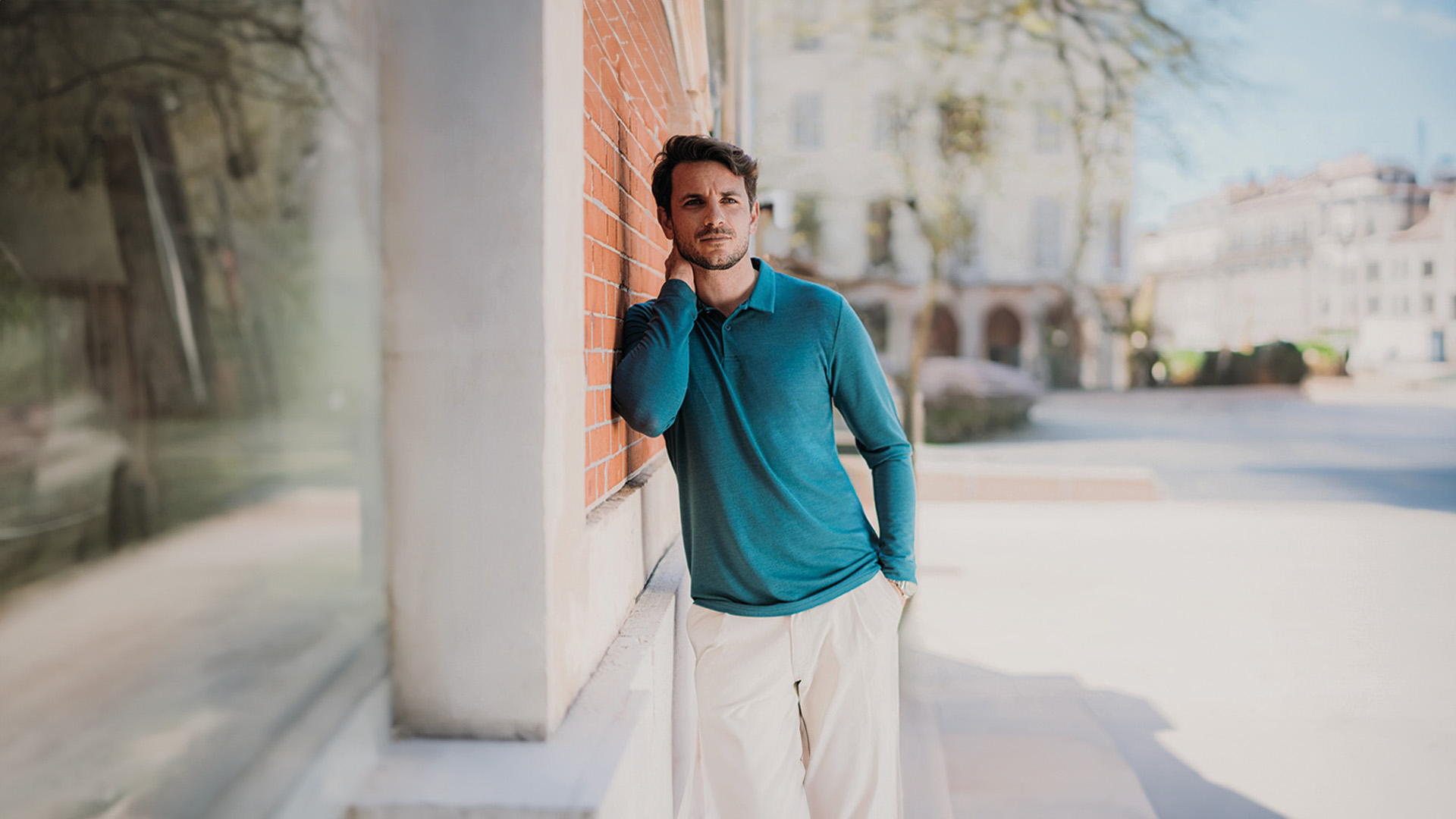 PIQUÉ MERINO LONG SLEEVES POLO